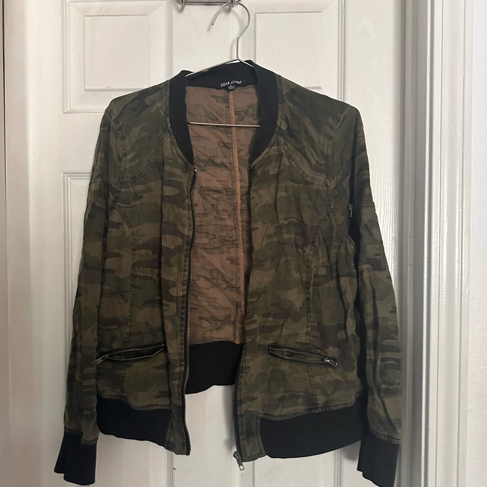 Dear John Green Bomber Jacket with Fitted Silhouette